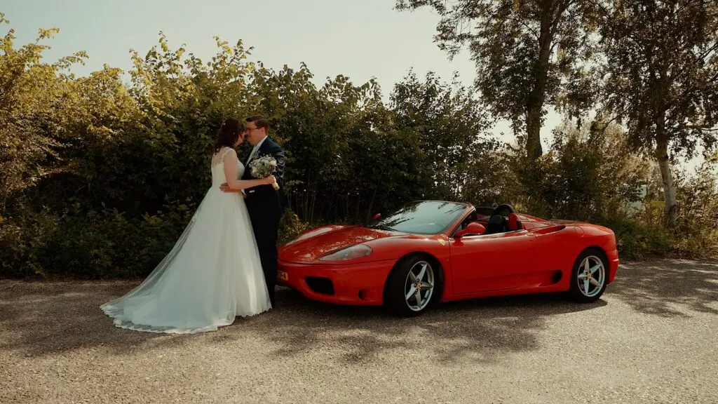 Videograaf Belterwijde Plas met Trouwauto - Cinemora.